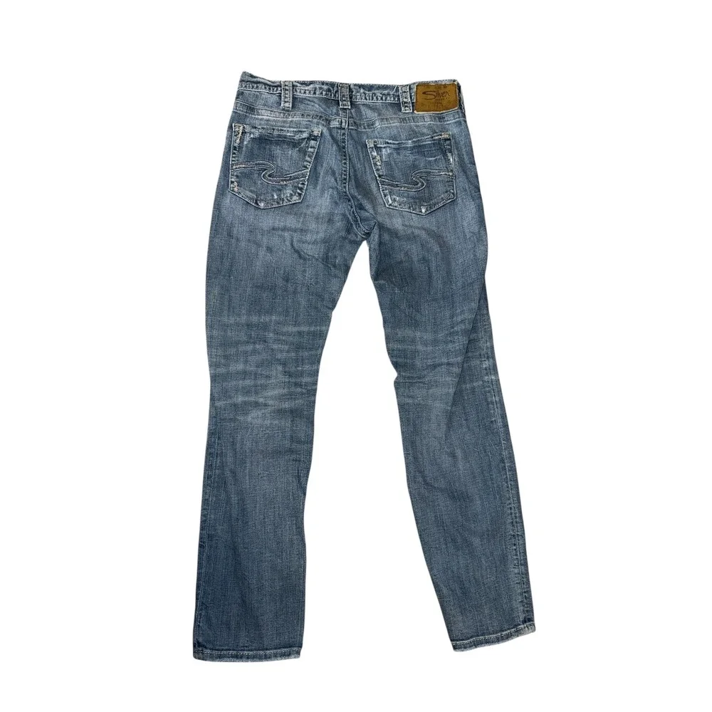 Silver Jeans Co Konrad Slim Fit Mens 32x32 Blue Medium Wash Denim M12270LDS164